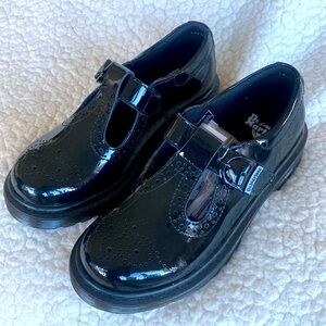 Dr Martens Girls NWOT Black Mary Jane’s Shoes Size 1